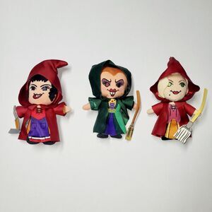 Disney Hocus Pocus Sanderson Sisters Three Plush Set NWOT 6" Halloween Witches